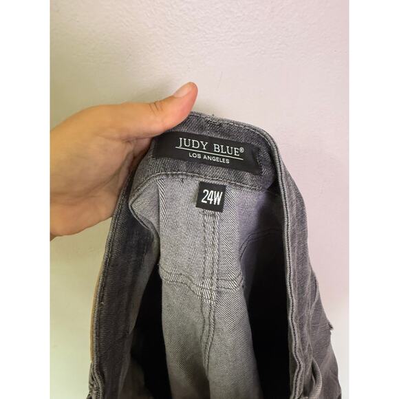 Judy Blue Full Size High Waist Tummy Control Release Hem Skinny Jeans 24W - Picture 6 of 6